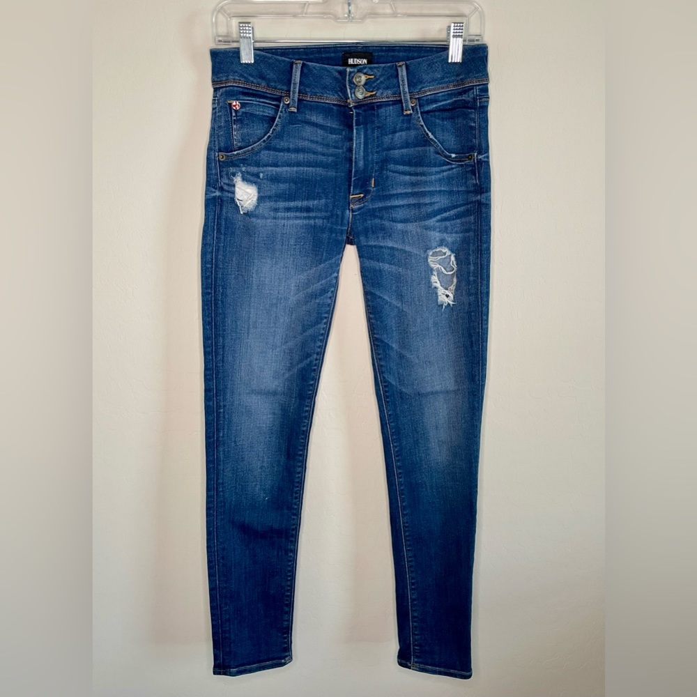 Hudson Collin Flap Skinny Jeans - Size 27, EUC